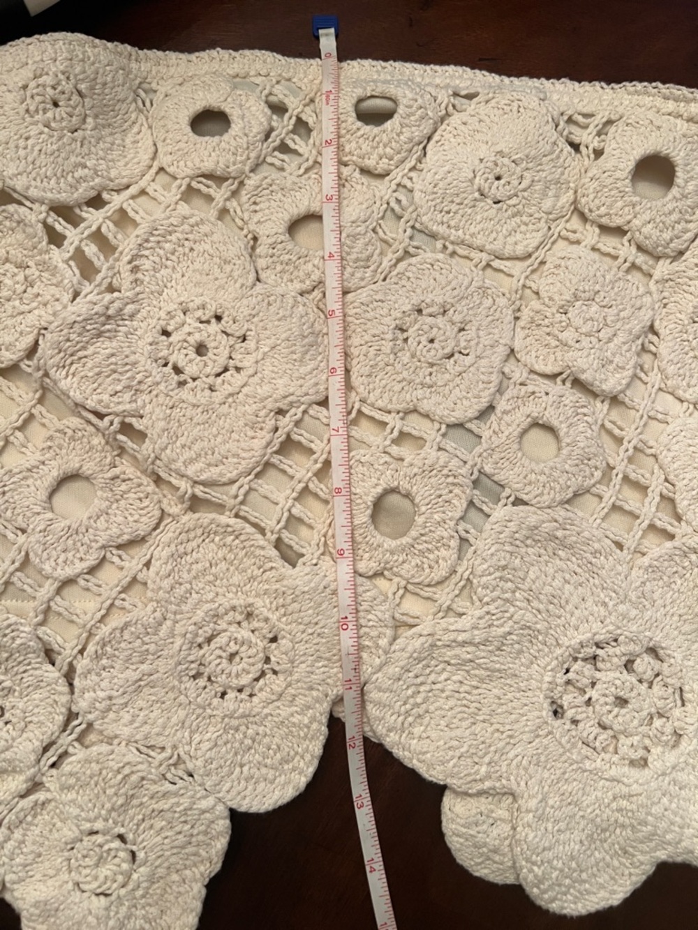 Lulu's Cream Crocheted Floral Lace top💕Size L 🤩🤩🔥🔥NWT - Picture 9 of 11
